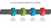 Simple Arrow PowerPoint Template Free Download Slides