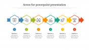 Creative arrow for powerpoint presentation