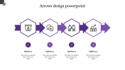 Creative Arrows Design PowerPoint In Hexagon Model