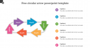 Get Free Circular Arrow PowerPoint Template Presentation