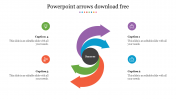 Stunning PowerPoint Arrows Download Free-Four Node