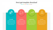 Innovative SWOT PPT Template Download Slide Design