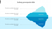 Editable iceberg powerpoint slide