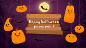 Happy Halloween PowerPoint Template With Scary Images