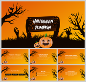 Halloween Pumpkin PowerPoint And Google Slides Themes