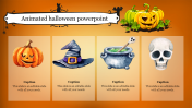 Editable Animated Halloween PPT Template and Google Slides