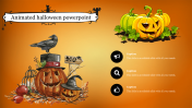 Unique Animated Halloween PPT Template and Google Slides