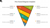 Multicolor Free Funnel Diagram Template Presentation