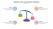 Effective Balance Scale PowerPoint Template Presentation
