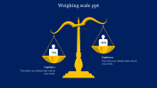 Elegant Weighing Scale PPT Slide Themes Design Presentation