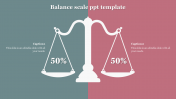 Gender balance scale ppt template