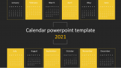 Creative Calendar PowerPoint Template 2021