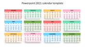 Our Predesigned PowerPoint 2021 Calendar Template Design