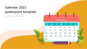 Calendar 2021 PowerPoint Template and Google Slides