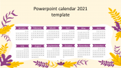Innovative PowerPoint Calendar 2021 Template Designs