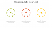 Attractive Clock Template For PowerPoint Presentation