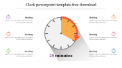 Editable Clock PowerPoint Template Free Download