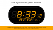 Flash Digital Clock For PPT Free Download Google Slides