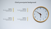 Innovative Clock PowerPoint Background Slide Template