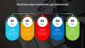 Business Plan Template PPT Download-Five Node