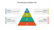 Best Pyramid PPT Template Free Download With Four Node