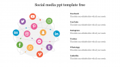 Attractive Social Media PPT Template Free Download