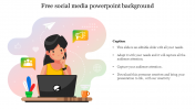 Free Social Media PowerPoint Background Template
