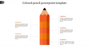 Awesome Colored Pencil PowerPoint Template Design