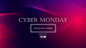 Cyber Monday PPT Template Presentation With Background