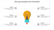 Nice PPT Templates Free Download-Bulb Diagram
