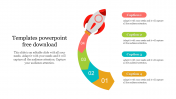 Four-Way Multicolor Templates PowerPoint Free Download