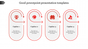 Good PowerPoint Presentation Templates-Four Node