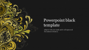 Our Predesigned PowerPoint Black Template Presentation