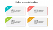 Creative Free Modern PowerPoint Templates With Four Nodes