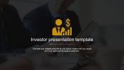 Amazing Investor Presentation Template With Background