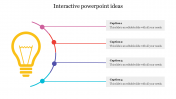 Interactive PowerPoint Ideas template Presentation Slide