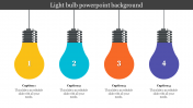 Multicolor Light Bulb PowerPoint Background Slides