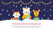 Attractive Christmas Theme Background PPT Template