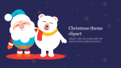 Innovative Christmas Theme Clipart PPT Template Design