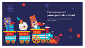 Attractive Christmas Card PowerPoint Download Template