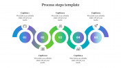 Effective Process Steps Template Slide Design-Five Node