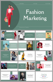 Fashion Marketing Presentations and Google Slides Themes