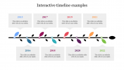 Interactive Timeline Examples PPT Template & Google Slides