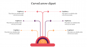 Effective Curved Arrow Clipart PowerPoint Presentation