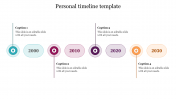 Amazing Personal timeline template PPT for presentation