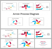 Arrow Process Diagram PowerPoint and Google Slides Template