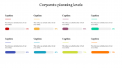 Corporate Planning Levels PowerPoint With Eight Node