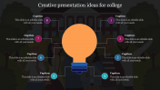 Creative Presentation Ideas For College - Bulb Design