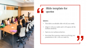 Best Slide Template For Quotes PowerPoint Presentation