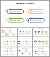 Numbered List PowerPoint and Google Slides Templates